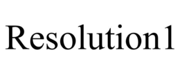RESOLUTION1 trademark
