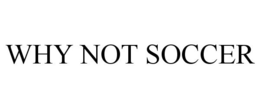 WHY NOT SOCCER trademark