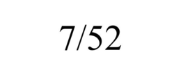 7/52 trademark