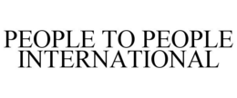 PEOPLE TO PEOPLE INTERNATIONAL trademark