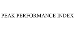 PEAK PERFORMANCE INDEX trademark