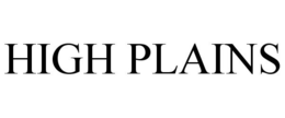 HIGH PLAINS trademark