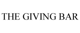 THE GIVING BAR trademark