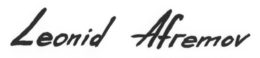 LEONID AFREMOV trademark