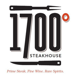 1700º STEAKHOUSE PRIME STEAK. FINE WINE. RARE SPIRITS. trademark