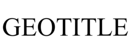GEOTITLE trademark