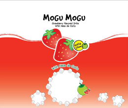 MOGU MOGU STRAWBERRY FLAVORED DRINK WITH NATA DE COCO GOTTA CHEW WITH NATA DE COCO trademark