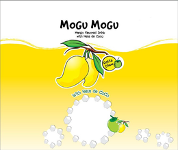 MOGU MOGU MANGO FLAVORED DRINK WITH NATA DE COCO GOTTA CHEW WITH NATA DE COCO trademark