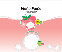 MOGU MOGU LYCHEE FLAVORED DRINK WITH NATA DE COCO GOTTA CHEW WITH NATA DE COCO trademark