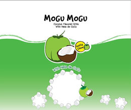 MOGU MOGU COCONUT FLAVORED DRINK WITH NATA DE COCO GOTTA CHEW WITH NATA DE COCO trademark