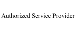 AUTHORIZED SERVICE PROVIDER trademark