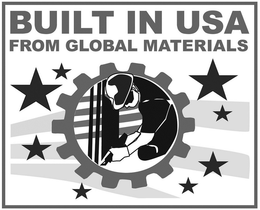 BUILT IN USA FROM GLOBAL MATERIALS trademark