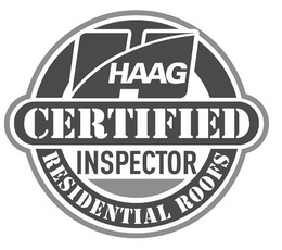 H HAAG CERTIFIED INSPECTOR RESIDENTIAL ROOFS trademark