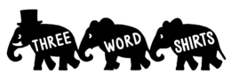 THREE WORD SHIRTS trademark