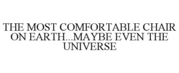 THE MOST COMFORTABLE CHAIR ON EARTH...MAYBE EVEN THE UNIVERSE trademark