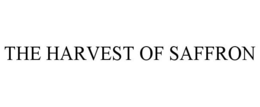 THE HARVEST OF SAFFRON trademark