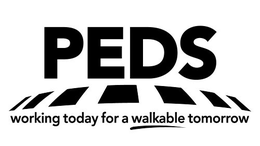 PEDS WORKING TODAY FOR A WALKABLE TOMORROW trademark