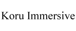 KORU IMMERSIVE trademark