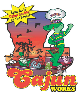 CAMP STYLE, CAJUN COOKIN' ON THE BAYOU!CAJUN WORKS, FRASER trademark