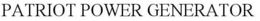 PATRIOT POWER GENERATOR trademark