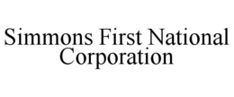 SIMMONS FIRST NATIONAL CORPORATION trademark