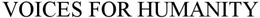 VOICES FOR HUMANITY trademark