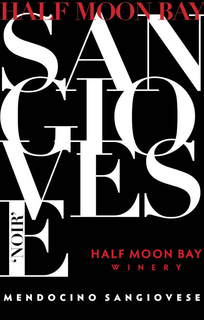 HALF MOON BAY WINERY MENDOCINO SANGIOVESE NOIR trademark