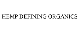 HEMP DEFINING ORGANICS trademark