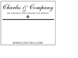 CHARLES & COMPANY AN ORGANIC AND KOSHER TEA BRAND WWW.CNCTEA.COM trademark