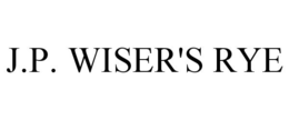 J.P. WISER'S RYE trademark