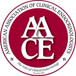 AACE AMERICAN ASSOCIATION OF CLINICAL ENDOCRINOLOGISTS THE VOICE OF CLINICAL ENDOCRINOLOGY FOUNDED 1991 trademark