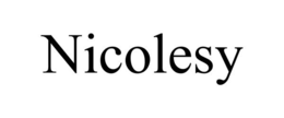 NICOLESY trademark