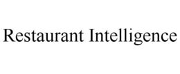 RESTAURANT INTELLIGENCE trademark