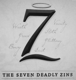 7 Z VANITY WRATH SLOTH GREED GLUTTONY ENVY LUST THE SEVEN DEADLY ZINS trademark