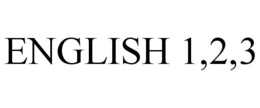 ENGLISH 1,2,3 trademark
