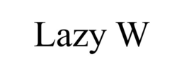 LAZY W trademark