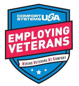 COMFORT SYSTEMS USA EMPLOYING VETERANS HIRING VETERANS AT COMFORT trademark