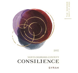 THE SANGER FAMILY OF WINES 2012 SANTA BARBARA COUNTY CONSILIENCE SYRAH trademark