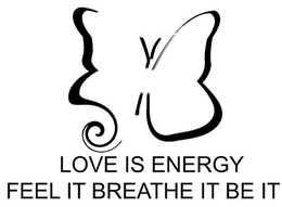 LOVE IS ENERGY FEEL IT BREATHE IT BE IT trademark
