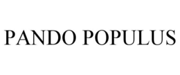 PANDO POPULUS trademark
