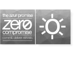 THE AZUR PROMISE ZERO COMPROMISE COMMIT. DELIVER. ELEVATE. trademark