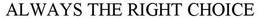 ALWAYS THE RIGHT CHOICE trademark