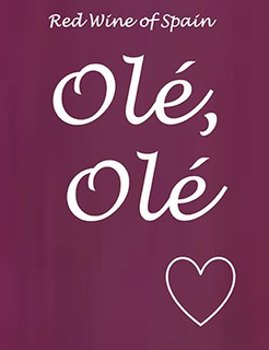 RED WINE OF SPAIN OLÉ, OLÉ trademark