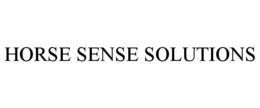 HORSE SENSE SOLUTIONS trademark