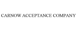 CARNOW ACCEPTANCE COMPANY trademark