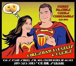 DONUTS PASTRIES COMICS COLLECTABLES EST. 2014 CHEMSHAW 13 DONUTZ & COMICS trademark
