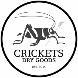 CRICKETS DRY GOODS EST. 2014 trademark