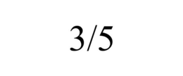 3/5 trademark
