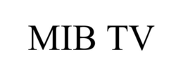MIB TV trademark