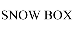 SNOW BOX trademark